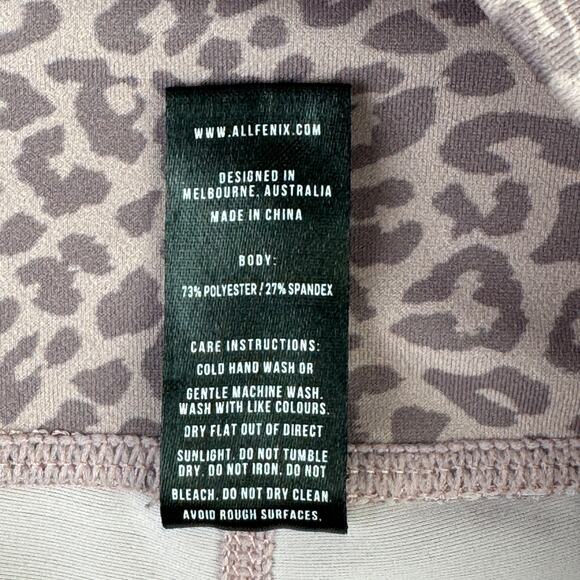 All Fenix x Anthropologie Pink Leopard High Rise 7/8 Ankle Leggings Size Medium - Picture 7 of 10